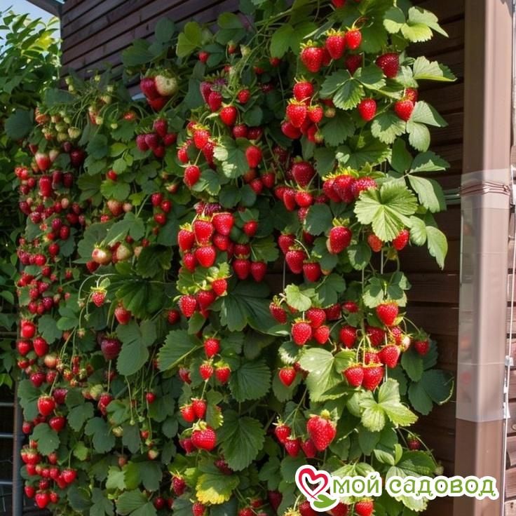 Клубника Ампельная Красная Рапсодия